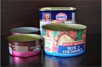 Boîte d'emballage en fer blanc